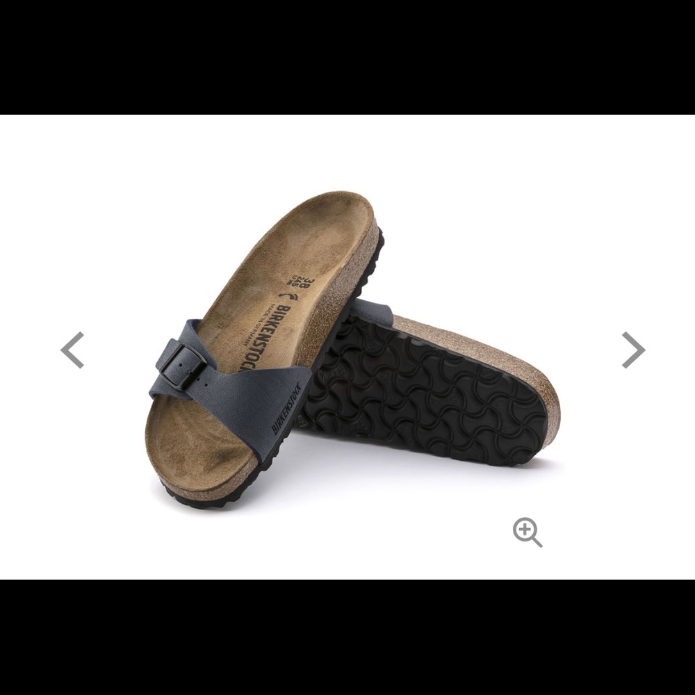 Size 38 Navy One Strap Madrid Birkenstock Sandals